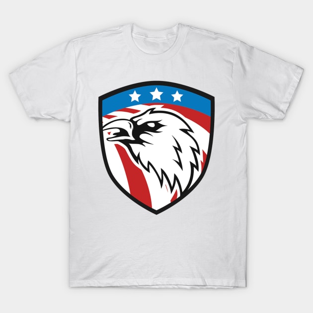 America eagle vector illustration T-Shirt by manjavacloth